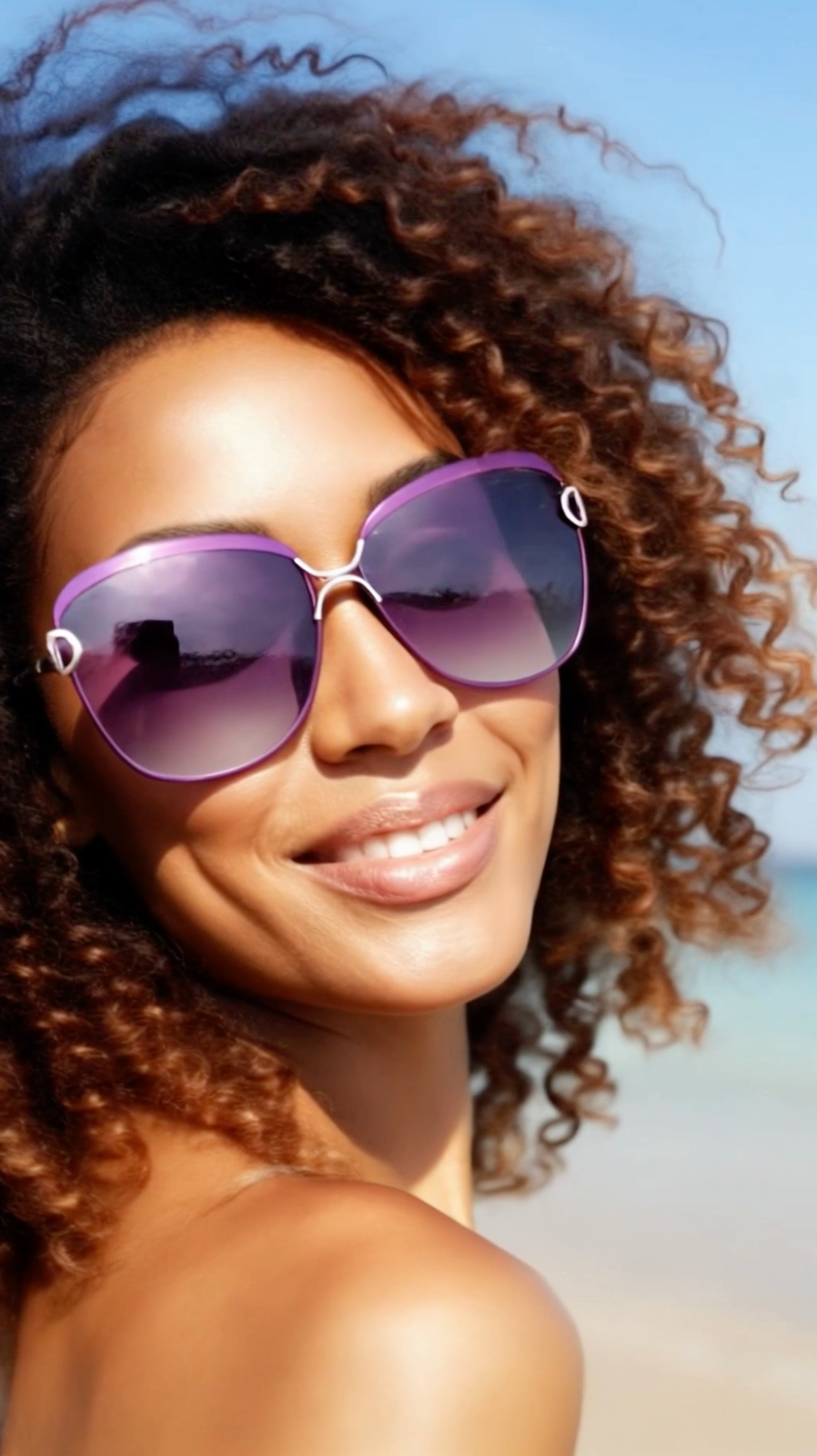 Fashion Oversized Gradient Polarized Lens Women Sunglasses