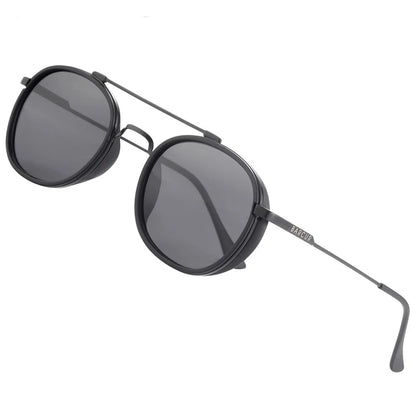 Steampunk Round Men Fashion UV400 Sunglasses