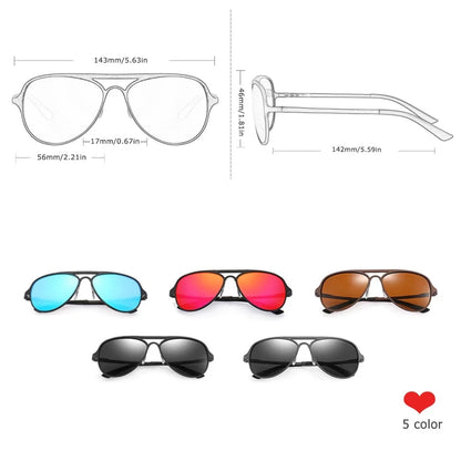 Aluminum Pilot Polarized UV400 Men Sunglasses