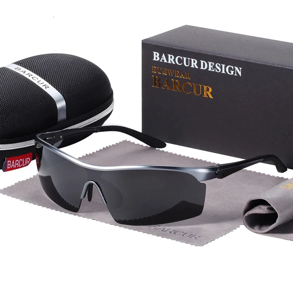 Sports Eyewear Aluminum Polarized Men Sunglasses