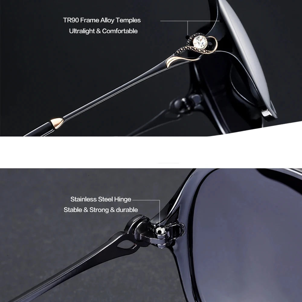 Luxury Design Photochromic Fashion Women Sunglasses UV400