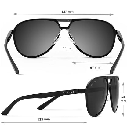 Retro Aluminum UV400 Polarized Fashion Classic Sunglasses