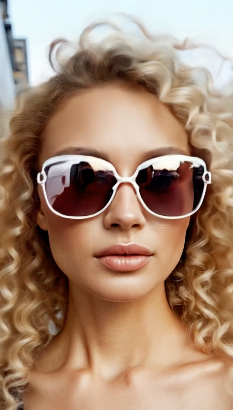 Fashion Oversized Gradient Polarized Lens Women Sunglasses