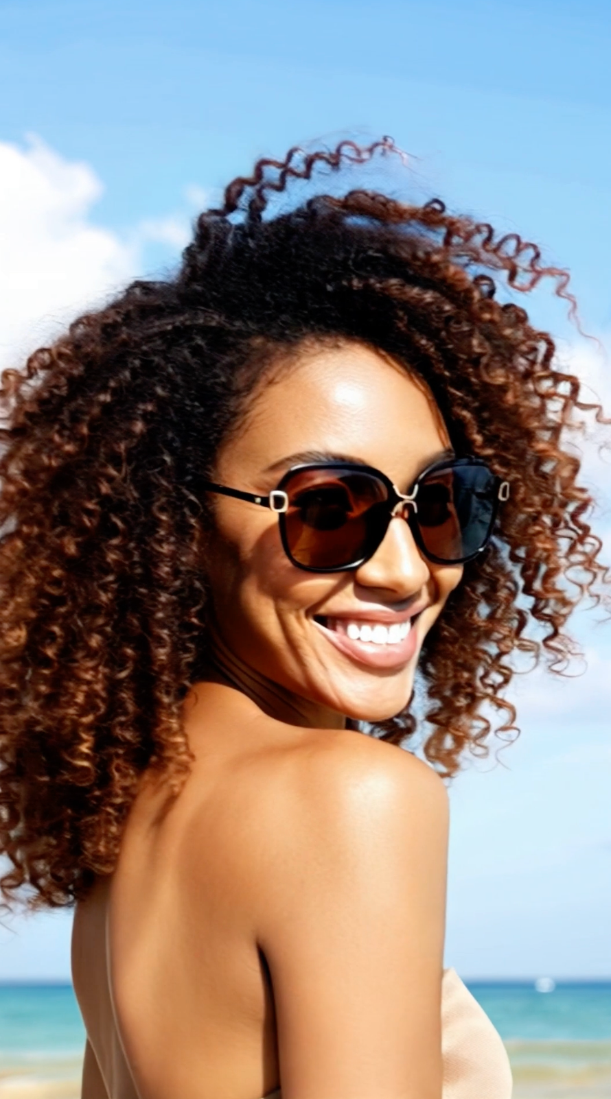 Fashion Oversized Gradient Polarized Lens Women Sunglasses