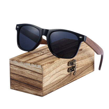 Wood Sunglasses for Men Polarized UV400 Natural Shades