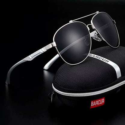 Stainless Steel Frame Polarized Men Sunglasses UV400